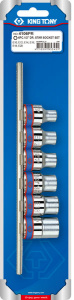 Набор торцевых головок 1/2", TORX Е-стандарт, Е10-Е20, 6 предметов KING TONY 4106PR