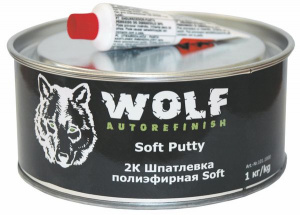 2K Шпатлевка полиэфирная Soft 1 кг, вкл. отвердитель